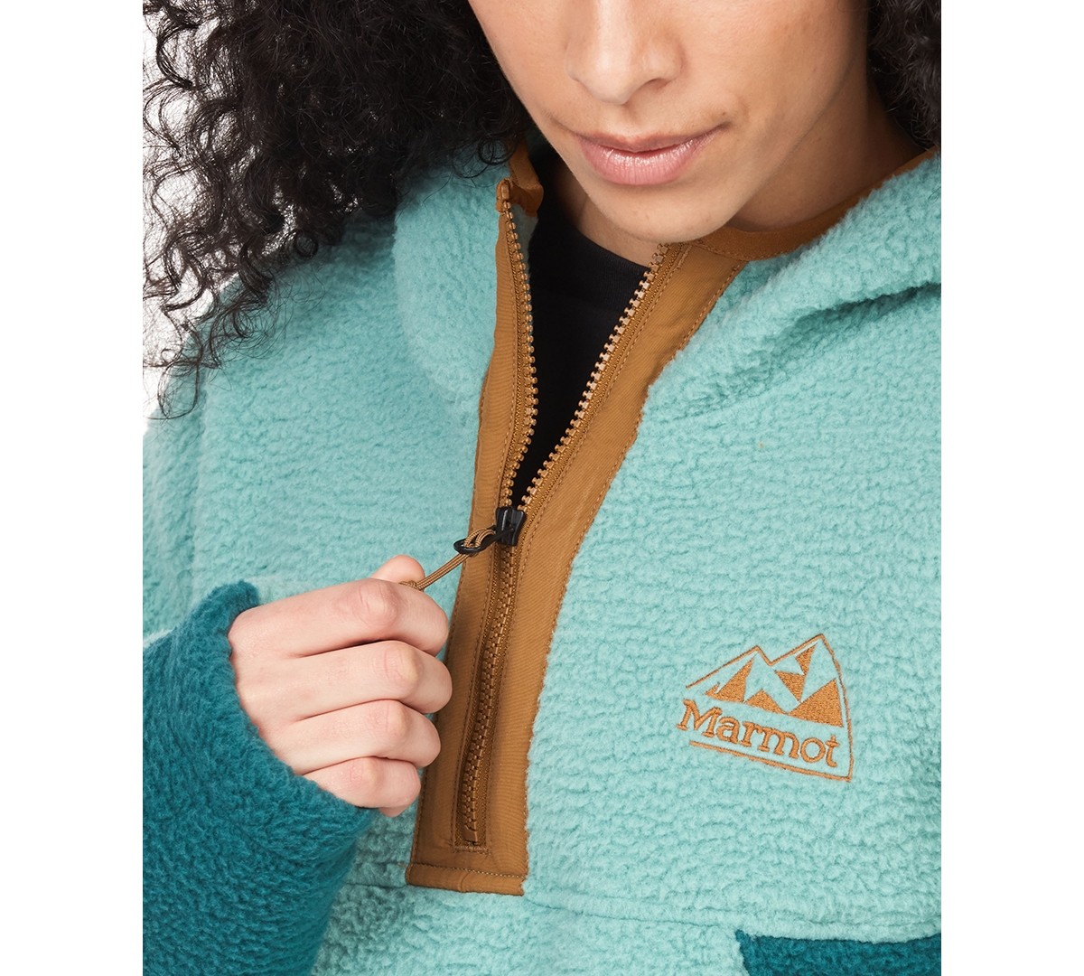 Marmot Women's 1/2-Zip Super Aros Fleece Jacket -Dark Jungle