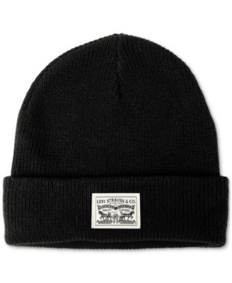 Men's Ribbed Logo Beanie