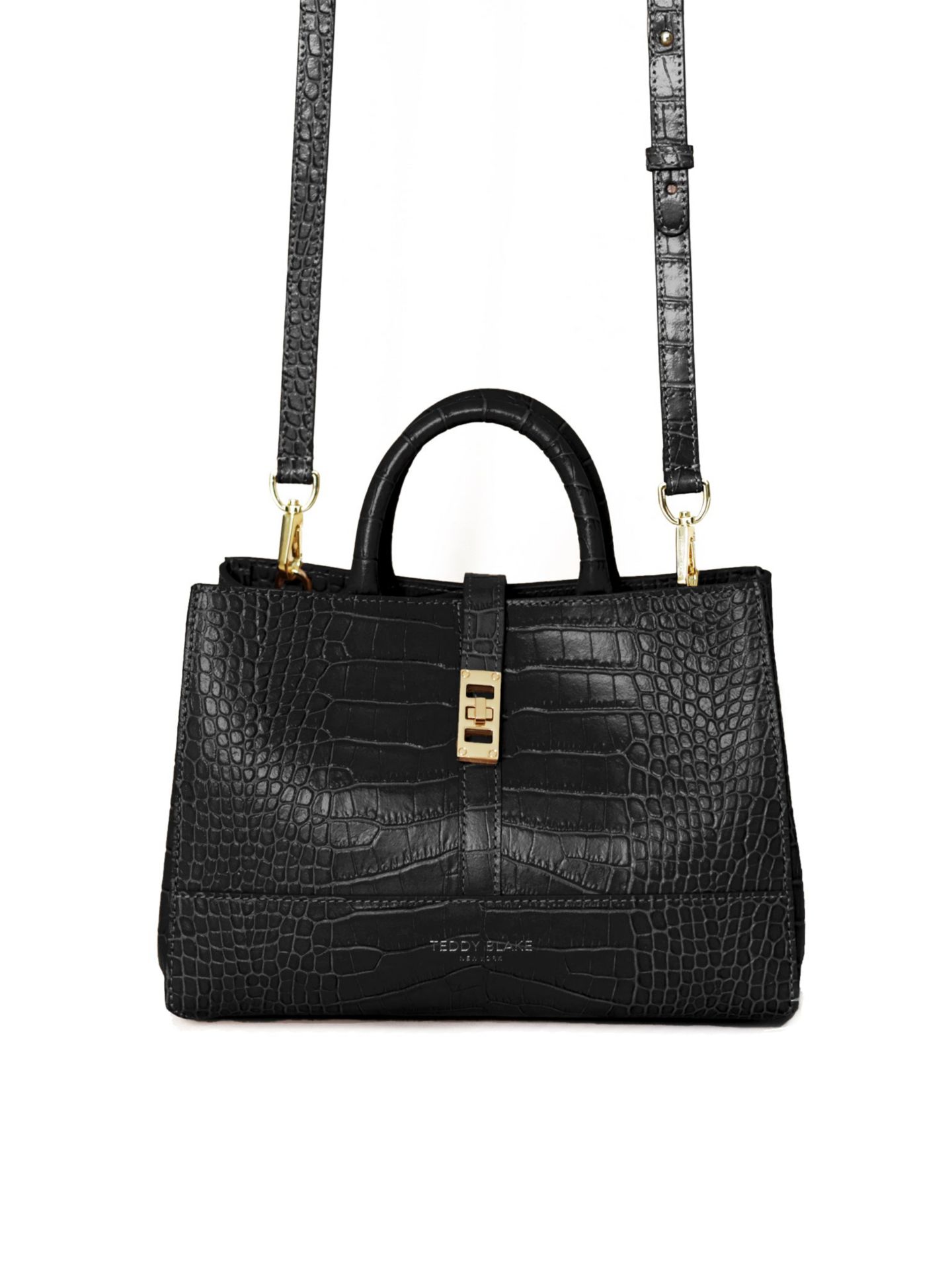 Женская сумка Teddy Blake Lola Croco 10", цвет: Чёрный — фото 3