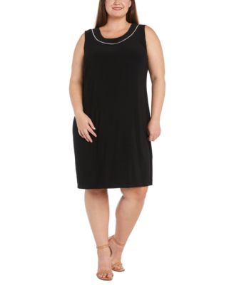 Plus Size Rhinestone-Trim Jacket & Sheath Dress