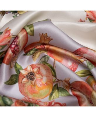 Melograno - Hand Rolled Silk Foulard for Women