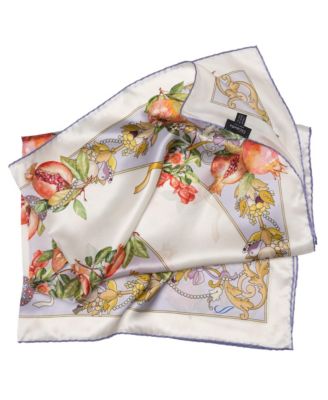 Melograno - Hand Rolled Silk Foulard for Women