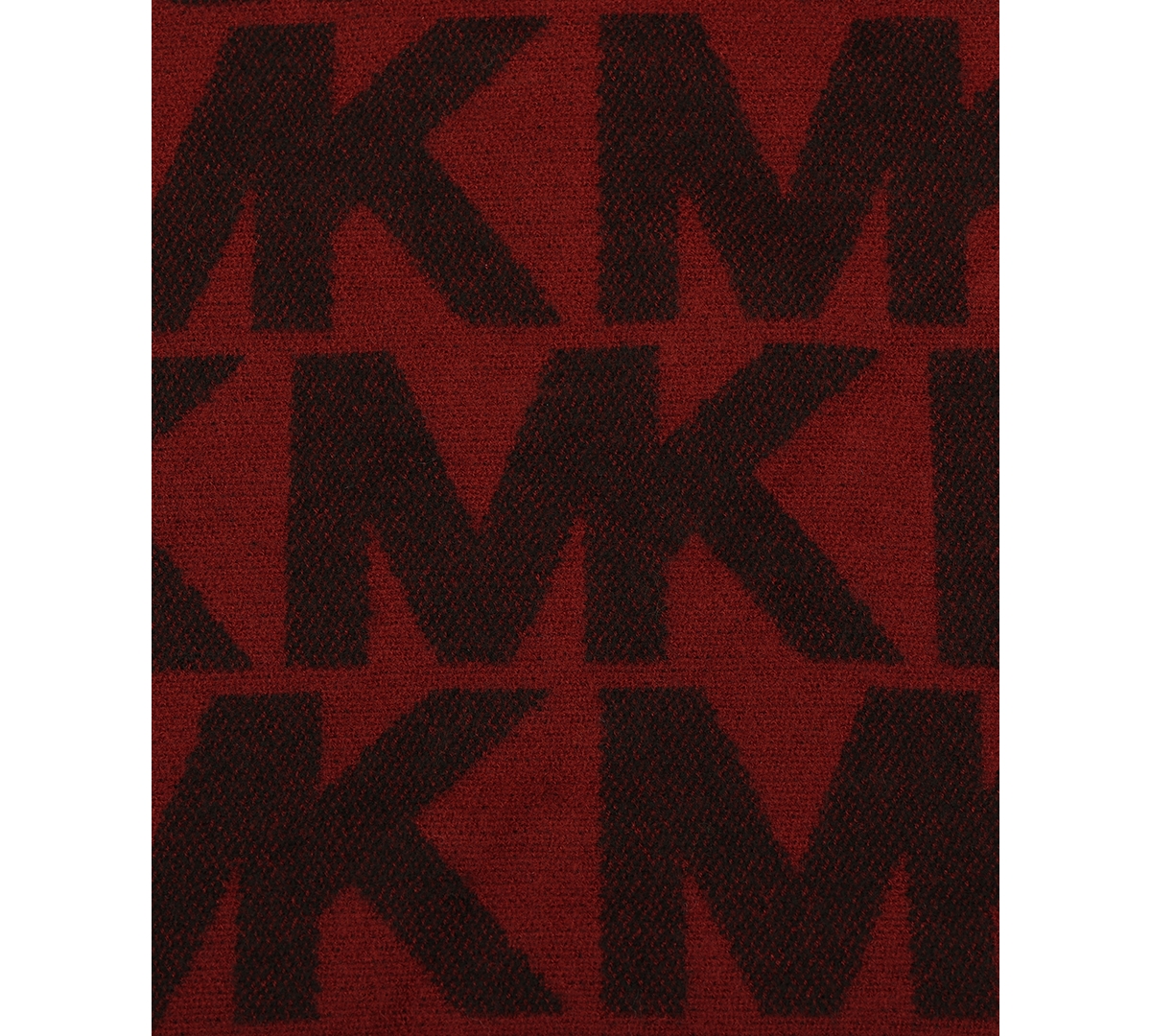 Michael Kors Men s Giant Mk Logo Scarf Deep Red Smart Closet