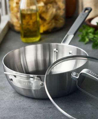X Bobby Flay Stainless Steel 3.57-Quart Chef’s Pan with Lid