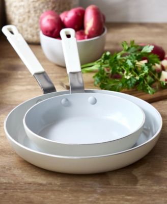 X Bobby Flay Nonstick Stainless Steel 8" and 10" Frypan Set