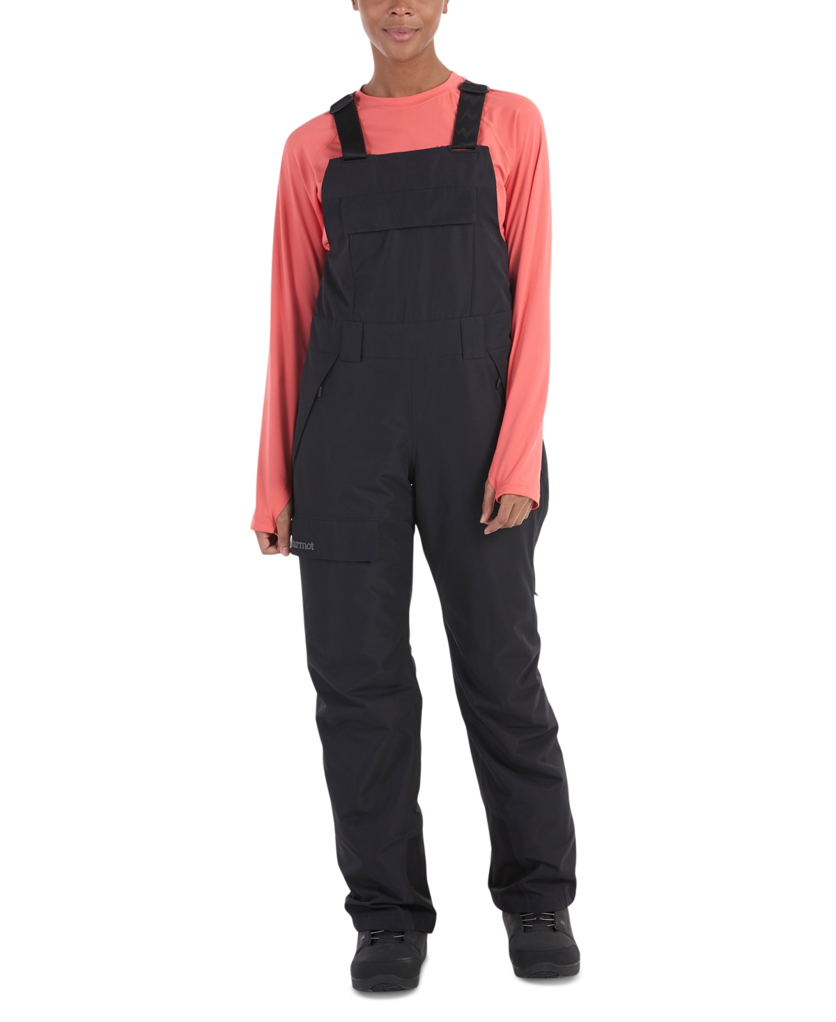 Marmot Women's Insulated Bib Overalls In Black