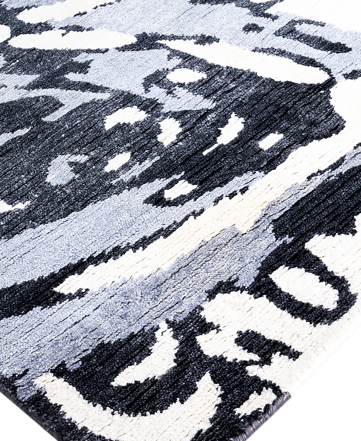 Adorn Hand Woven Rugs Indian Ooak M6958 9'1''x12'1'' Area Rug In Blue
