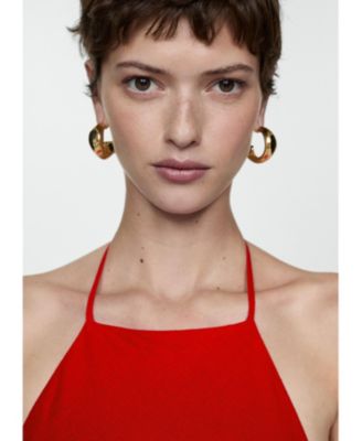 Women's Halter-Neck Linen Dress