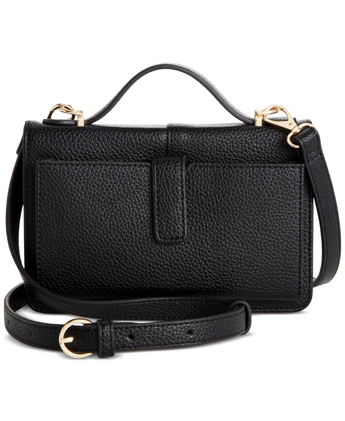 Lindzz Solid Wallet on a String, Exclusively at Macy's - Black