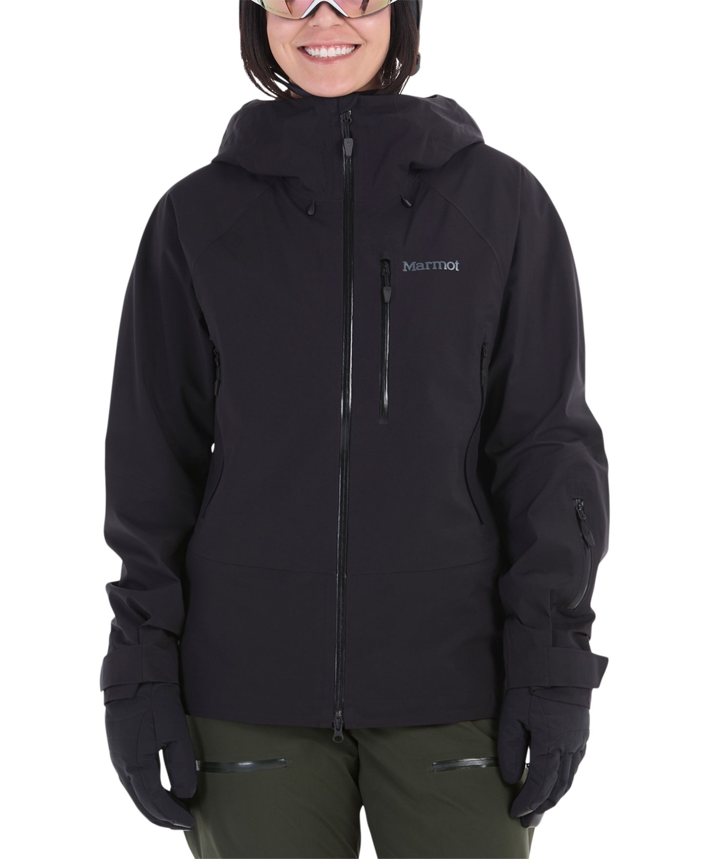 Женская куртка Marmot Solitude Ultralight Bio, цвет: Чёрный — фото 1