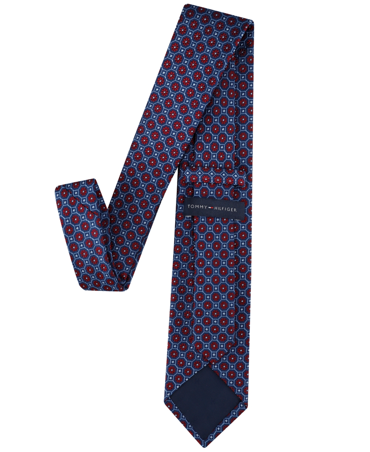 Tommy Hilfiger Men's Fiona Floral Medallion Tie -red