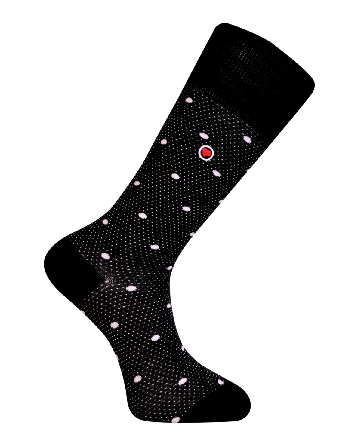 Love Sock Company Men's Luxury Cotton Mid-Calf Patterned Dress Socks with Seamless Toe.Socks Bundle Sock, Pack Of 5 - Black