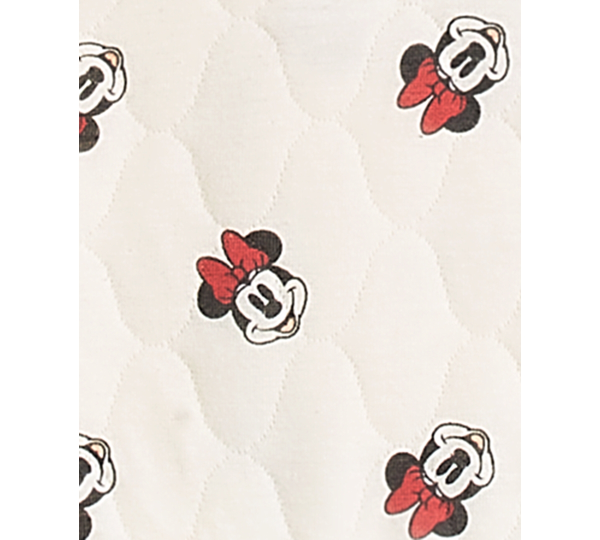 Disney Baby Girls Minnie Mouse Quilted Shirt, Bodysuit & Pants Set -Red