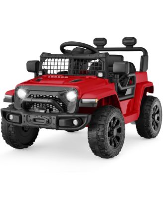 6V Kids Ride-On Truck Car w/ Parent Remote Control, 4-Wheel Suspension, LED Lights