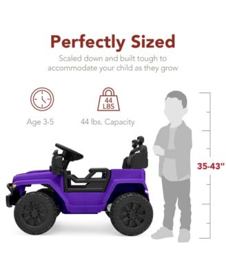 6V Kids Ride-On Truck Car w/ Parent Remote Control, 4-Wheel Suspension, LED Lights