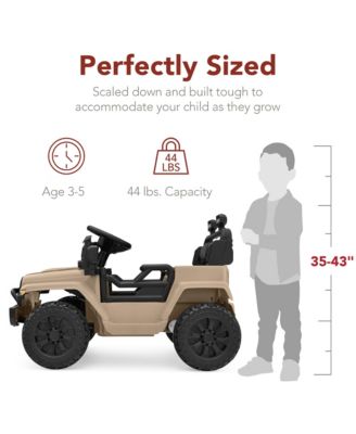 6V Kids Ride-On Truck Car w/ Parent Remote Control, 4-Wheel Suspension, LED Lights