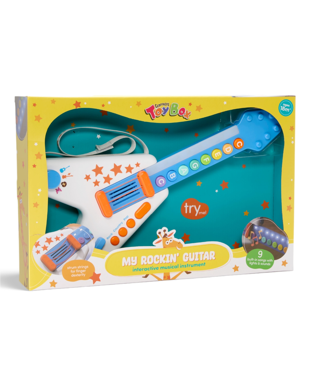 Geoffrey's Toy Box Rockin' Lights Guitar, Created For Macy's In No Color