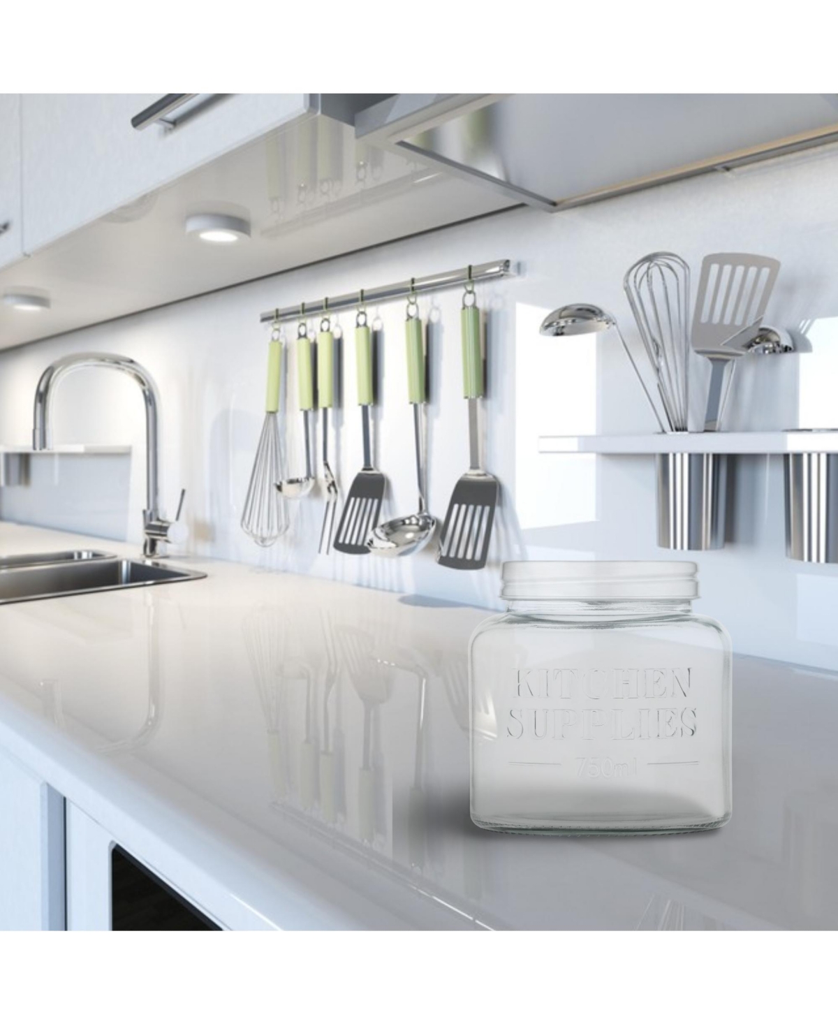 Amici Home Kitchen Supplies Glass Canister - Medium
