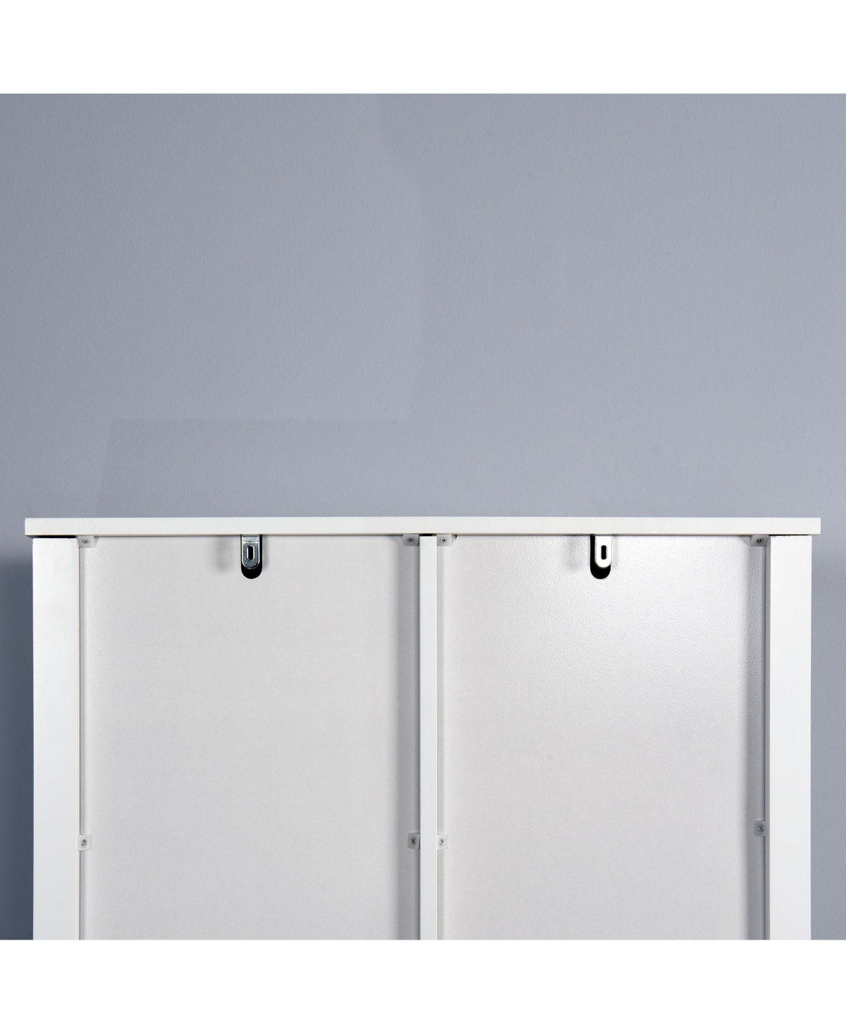 Slickblue Over-the-Toilet Storage Cabinet Space-Saving Bathroom Organizer with Adjustable Shelves & Barn Door