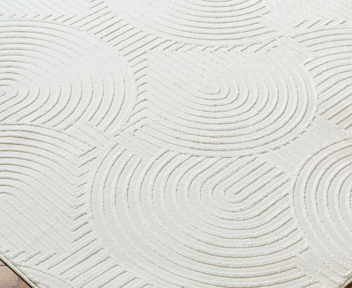 Livabliss Alder Ald-2323 5'x7' Area Rug In White