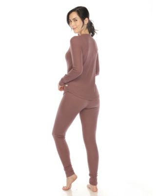 Women's Waffle Pajama Set