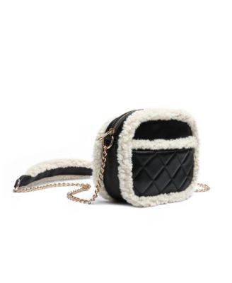 Holly Sherpa Leather Crossbody Bag