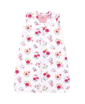 Hudson Baby Baby Girls Hudson Plush Faux Fur Sleeping Bag Wearable Blanket - Butterfly floral 31$