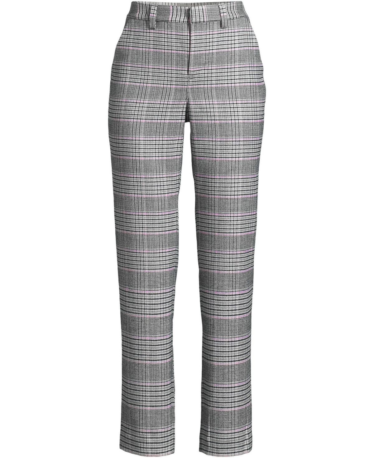 Lands' End Women's High Rise Brushed Flannel Tapered Ankle Pants