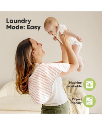 4pk Hallo Baby Burp Cloths, Cotton Burp Cloth for Girls, Boys, Soft & Absorbent Burping Cloths