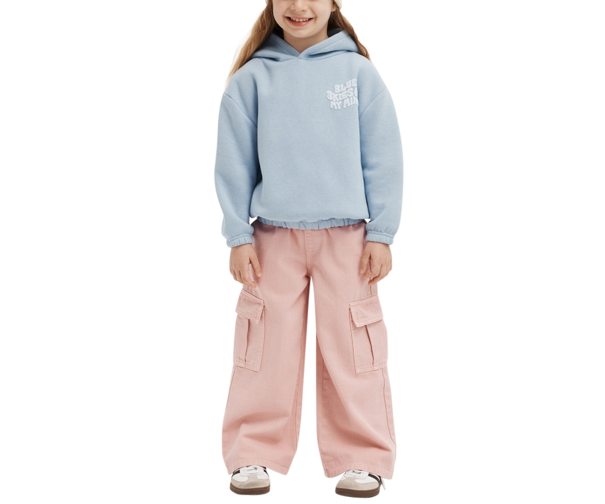 Cotton On Little Girls Little/Big Serena Slouch Hoodie -/ skies