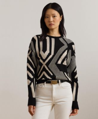 Lauren Ralph Lauren - Women's Geo-Motif Crewneck Sweater