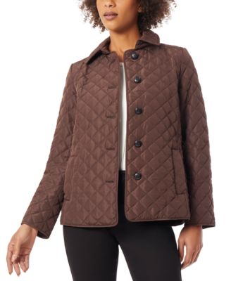 Jones New York - Women's Diamond-Quilted Button-Up Jacket