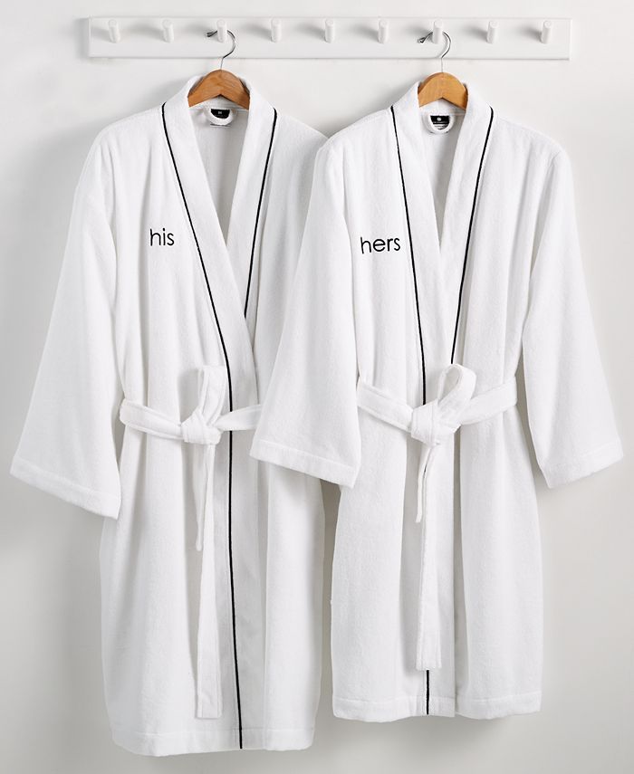 Hotel Collection His or Hers Robe, 100% Turkish Cotton, Created for Macy's  - Macy's