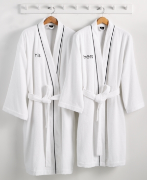 Hotel Collection His or Hers Robe, 100% Turkish Cotton, Created for Macy's Bedding