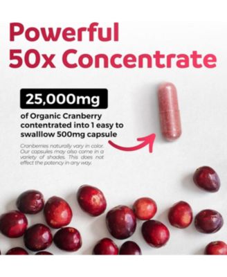 Cranberry Concentrate Capsules, Urinary Tract Support and Kidney Cleanse, 120ct