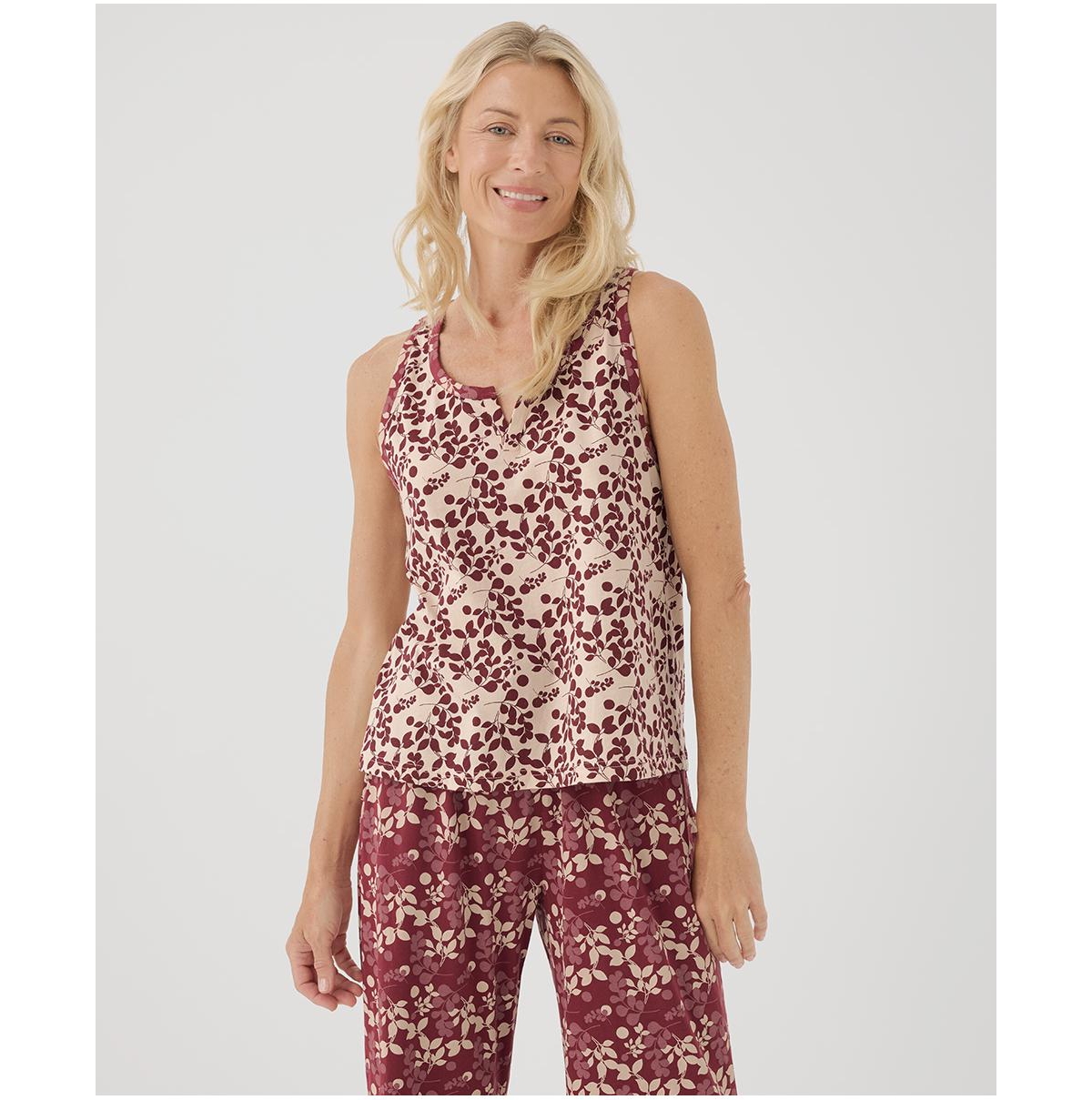 Pact Women's Organic Cotton Staycation Sleep Tank