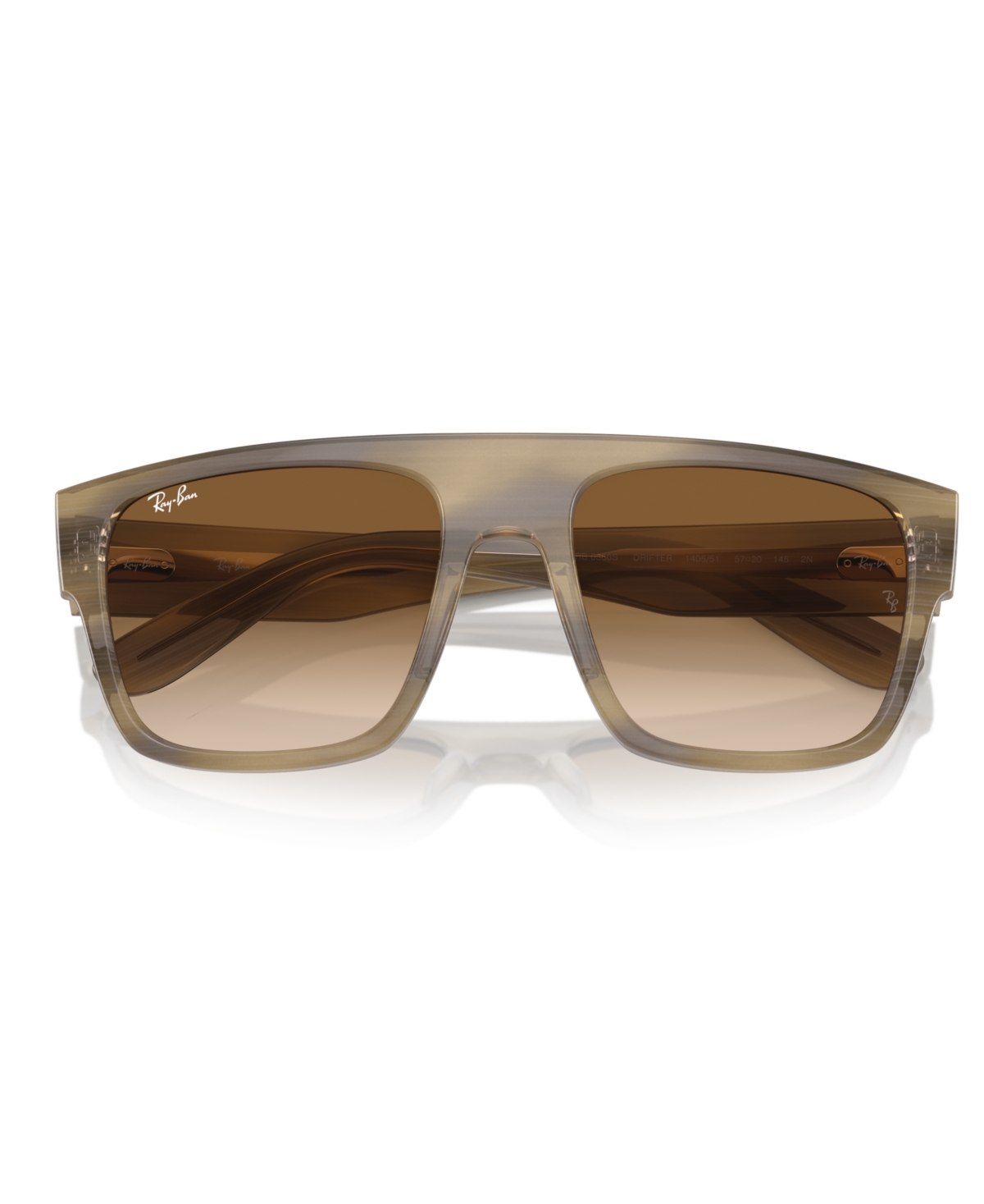 Ray Ban Ray-ban Womens Brown Rb0360s Drifter Square-frame Propionate Sunglasses In Brown