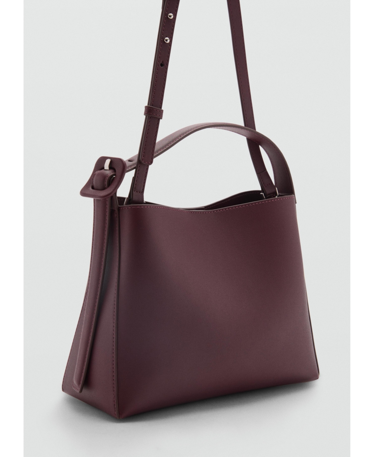 Mango Women's Buckle Detail Shopper Bag