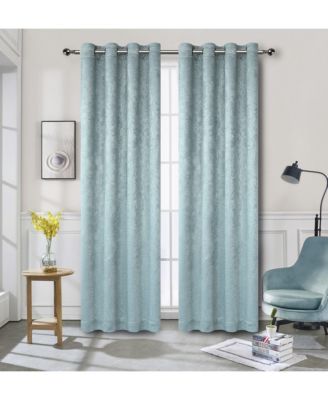 Modern Art Contemporary 2 Pack Light Filtering Grommet Top Curtains
