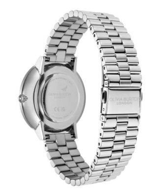 Women's Ice Burst Silver-Tone Stainless Steel Bracelet Watch 35mm