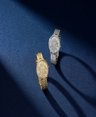 Women's Ice Burst Silver-Tone Stainless Steel Bracelet Watch 35mm