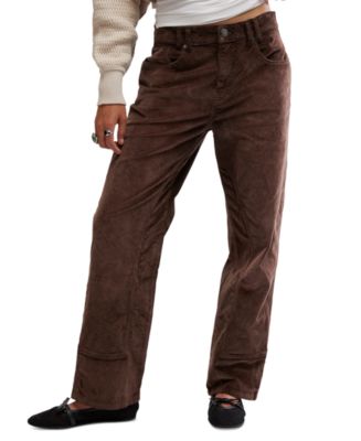 NORDISK■Women Corduroy sweat straight pants 起毛■送料込 Corduroy Pants for Women Drawstring Elastic High Waisted