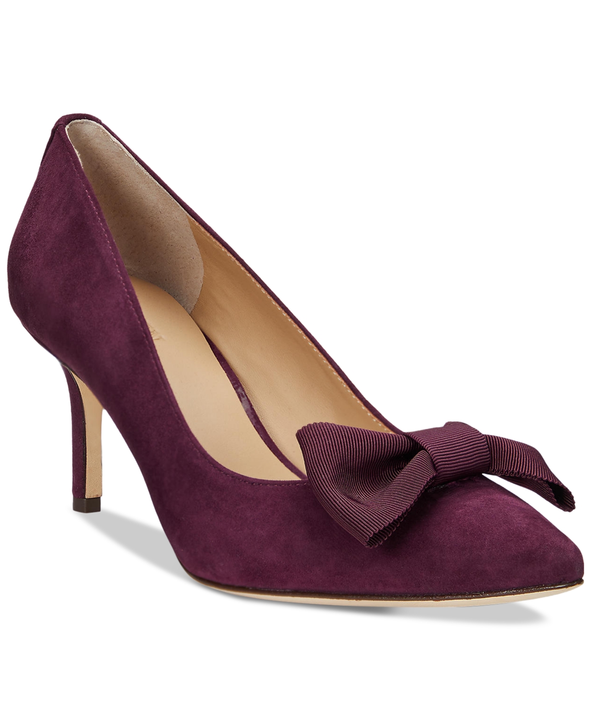 RALPH LAUREN WOMEN'S LANETTE POINTED-TOE BOW PUMPS 