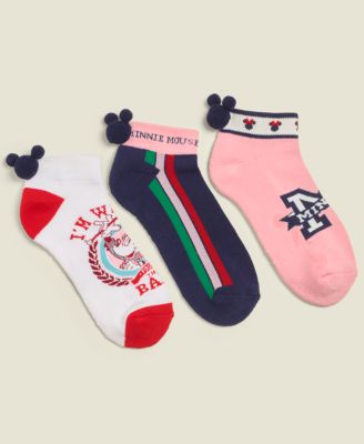 Disney | Macy's - Minnie Majorette Women's Sock Set, 3-Pack