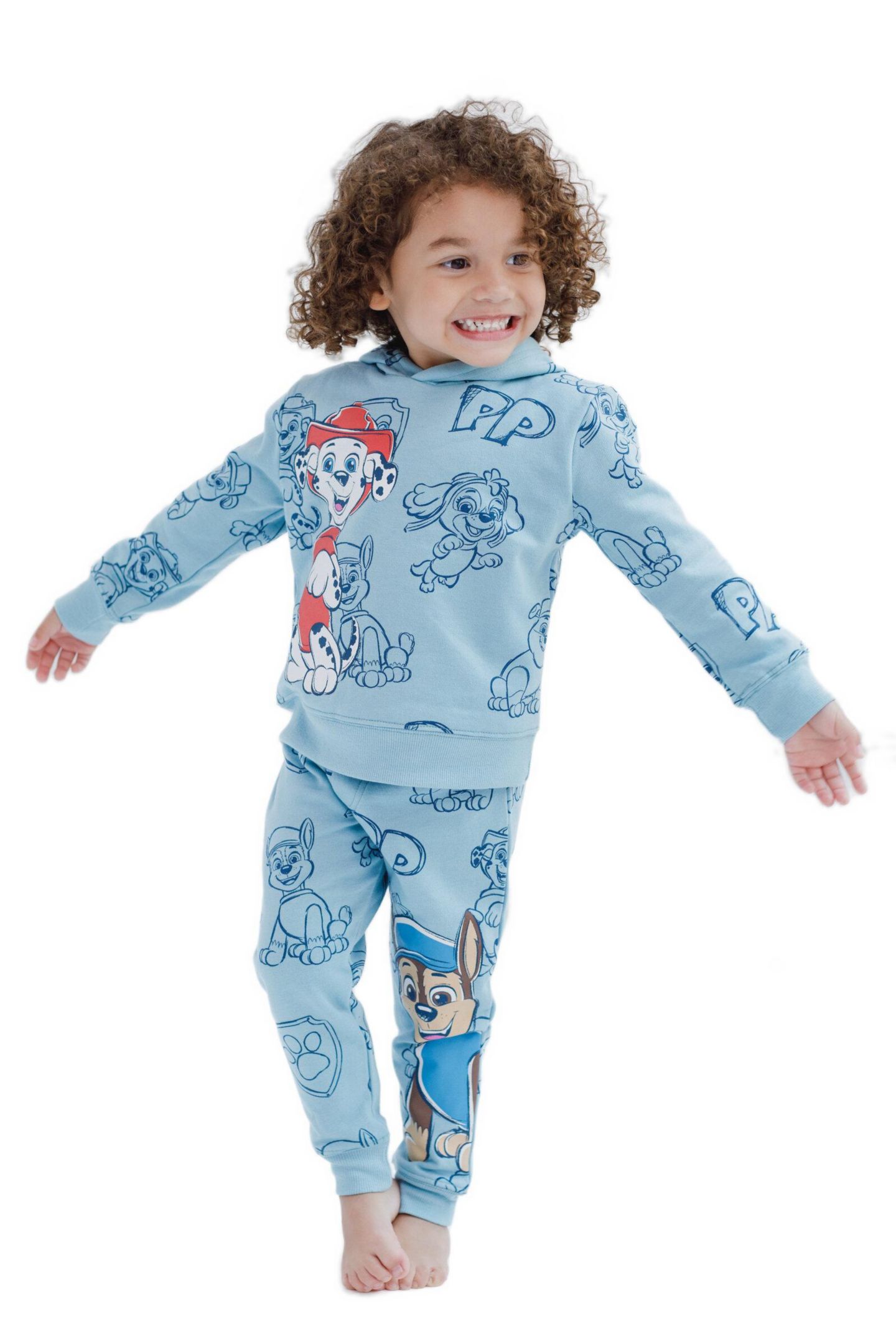 Детский комплект Paw Patrol Toddler Boys 2-Piece Fleece Hoodie and Pants Set, цвет: Синий, вариант 1 — фото 3