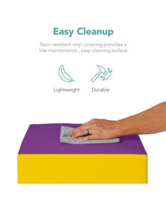 5-Piece Kids Climb & Crawl Soft Foam Block Playset Structures for Child Development