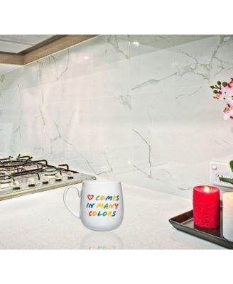 20oz Ceramic, Microwave & Dishwasher Safe, Inspirational Design Coffee Mug