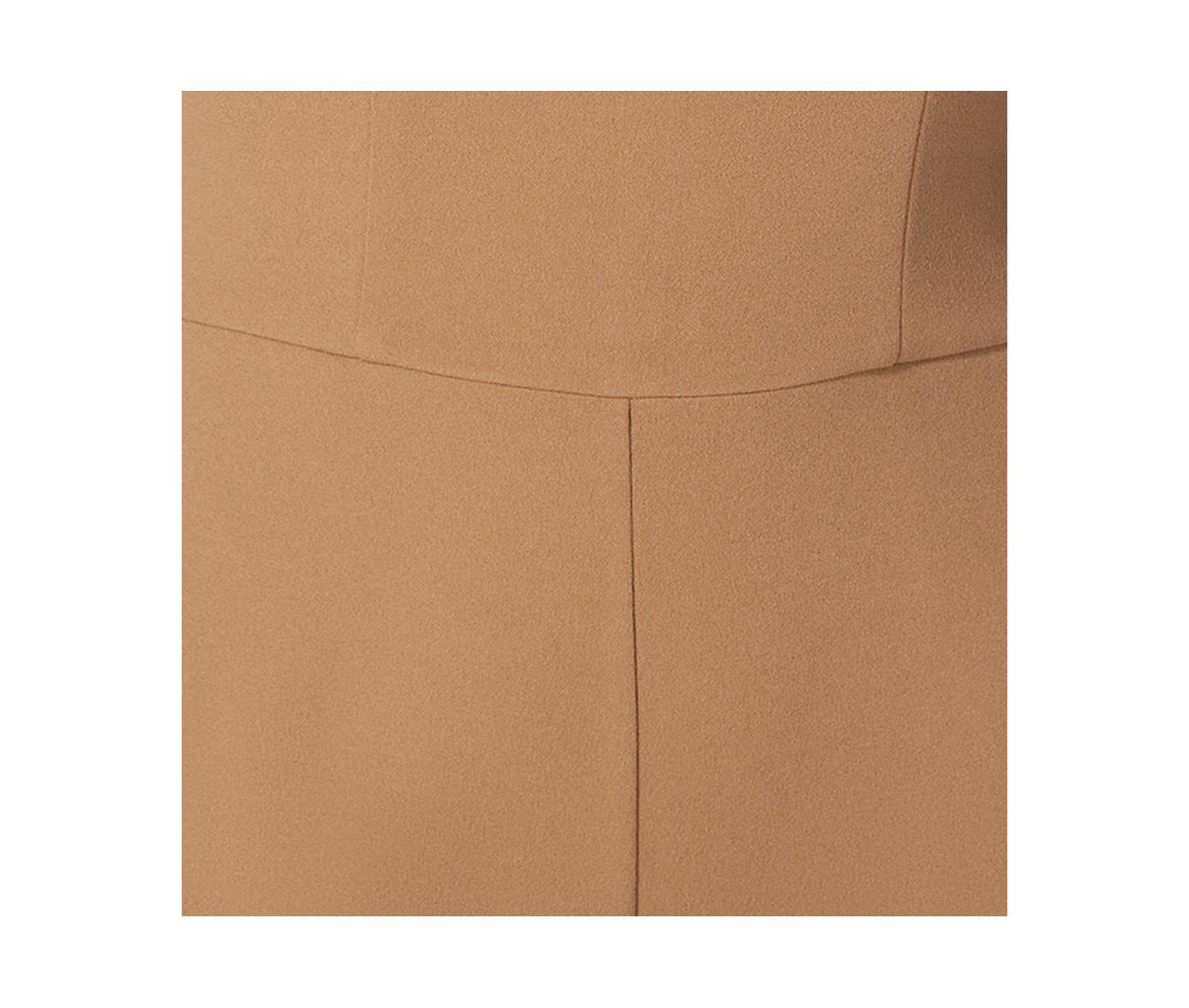 Женский комбинезон Bebe Scuba Crepe Jumpsuit With Strap, цвет: Верблюжий — фото 4