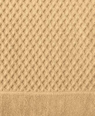 Quick-Drying Cotton Diamond Waffle Textured 4-Piece Bath Towel Set