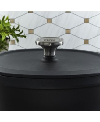 Leo Graphite 5qt. Enameled Cast Iron Oval Stockpot, 10.75"